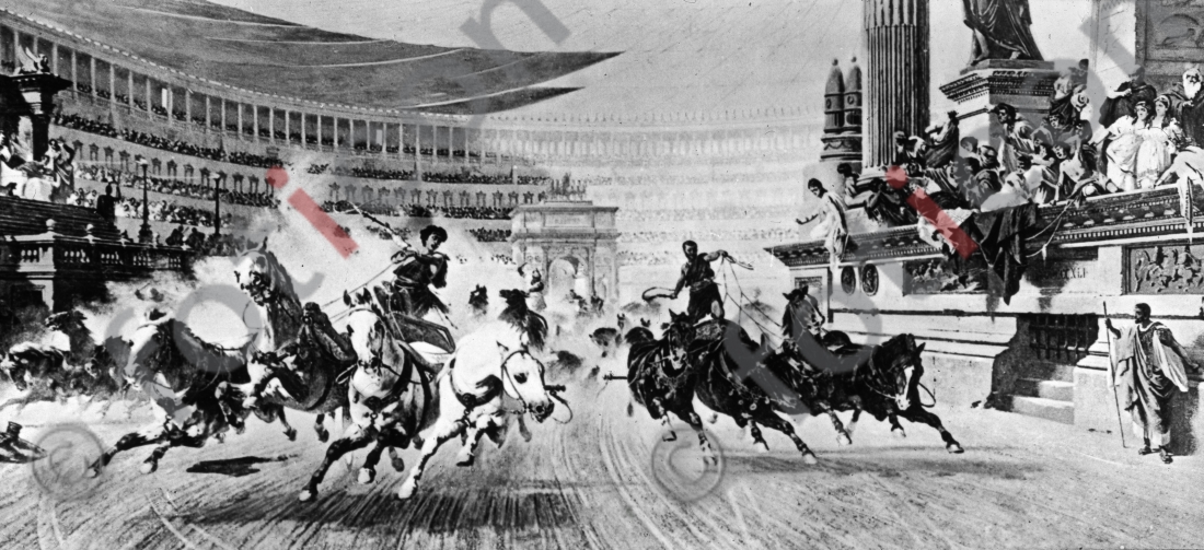 Wagenrennen im Circus des Nero | Chariot racing in the circus of Nero (foticon-simon-107-036-sw.jpg)